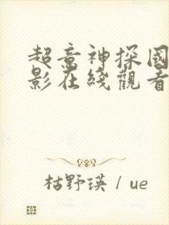 超意神探国语电影在线观看免费高清