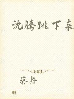 沈腾跳下来跪着