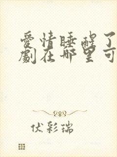 爱情睡醒了电视剧在哪里可以看