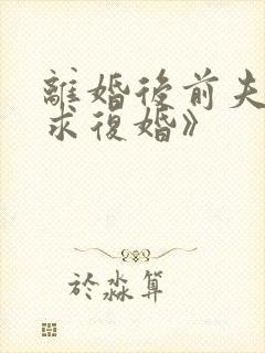 离婚后前夫哭着求复婚》