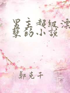 男主超级漂亮妖孽的小说