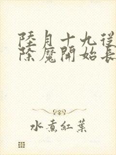 陆月十九从斩妖除魔开始长生不死