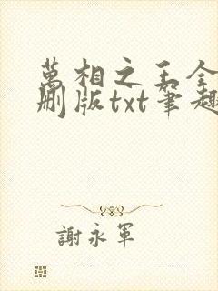 万相之王全本无删版txt笔趣阁