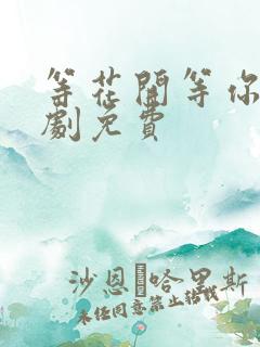 等花开等你归短剧免费