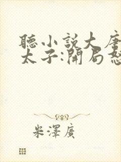 听小说大唐最强太子:开局怒怼李世民