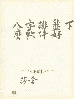 八字排盘下载什么软件好