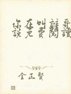 你在叫谁哥哥小说免费阅读