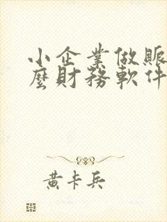 小企业做账用什么财务软件好