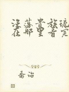 没落贵族琉璃川在哪里看完整版