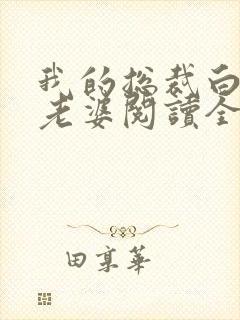 我的总裁白富美老婆阅读全文作者