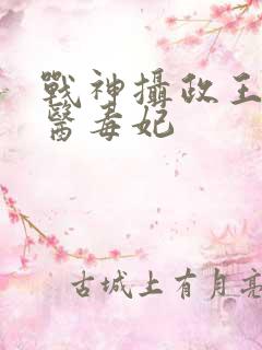 战神摄政王的狂医毒妃