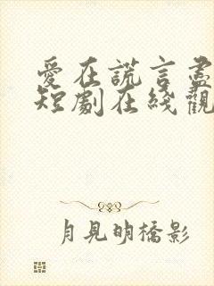 爱在谎言尽头时短剧在线观看