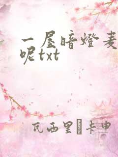 一屋暗灯麦香鸡呢txt