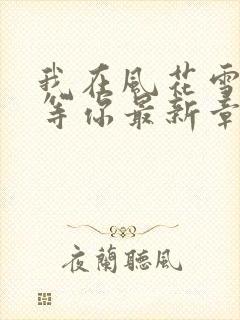 我在风花雪月里等你最新章节新