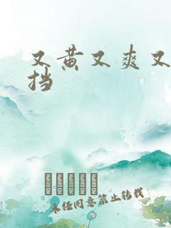 又黄又爽又不遮挡