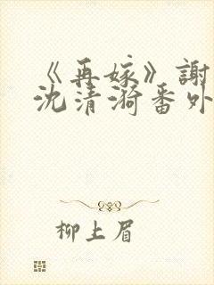 《再嫁》谢臣宁沈清漪番外