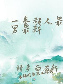 一拳超人最强之男最新