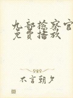 九部检察官全集免费播放