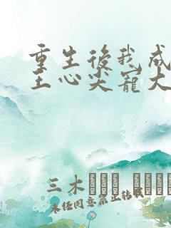 重生后我成了傻王心尖宠大结局