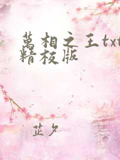 万相之王txt精校版