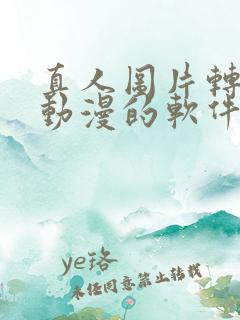 真人图片转换成动漫的软件