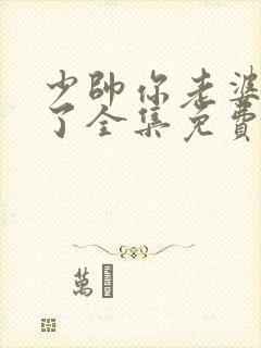 少帅你老婆又跑了全集免费观看