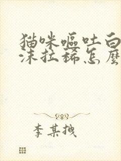 猫咪呕吐白色泡沫拉稀怎么办