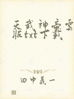 天武神帝云飞扬版txt下载