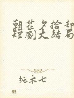 朝花夕拾却已迟短剧大结局