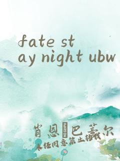 fate stay night ubw番剧版