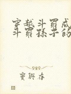 穿越斗罗成为剑斗罗孙子的小说 小说