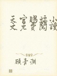 天官赐福小说全文免费阅读无删减