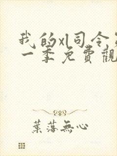 我的xl司令第一季免费观看高清