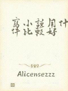 写小说用什么软件比较好