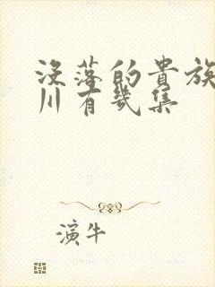 没落的贵族琉璃川有几集