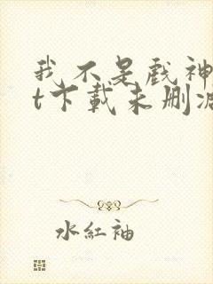 我不是戏神txt下载未删减