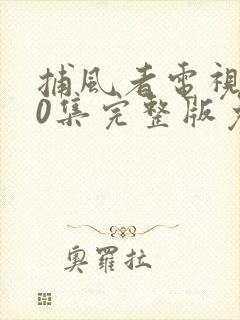 捕风者电视剧40集完整版免费观看