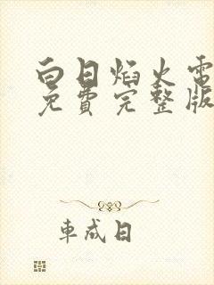 白日焰火电视剧免费完整版在线观看