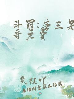 斗罗:唐三是我哥免费