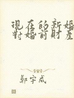 现在的新婚姻法对婚前财产怎样判定