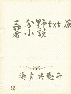 三分野txt原著小说