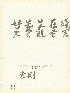 好先生在线观看免费观看完整版电视剧