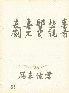 夫妻那些事电视剧免费观看完整版高清