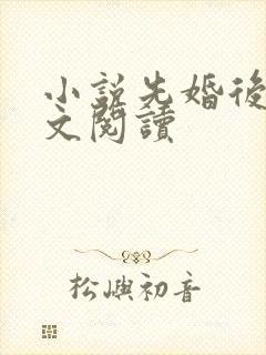 小说先婚后爱全文阅读