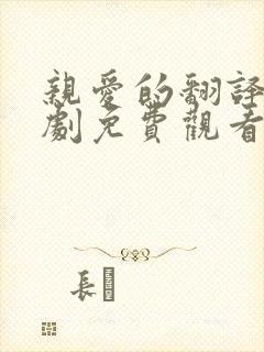 亲爱的翻译官短剧免费观看全集高清