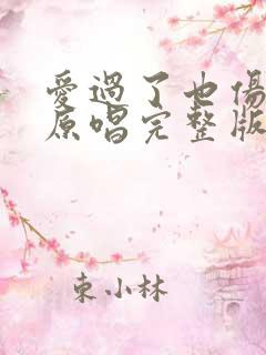 爱过了也伤过了原唱完整版