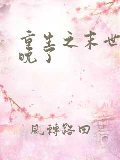 重生之末世它来晚了