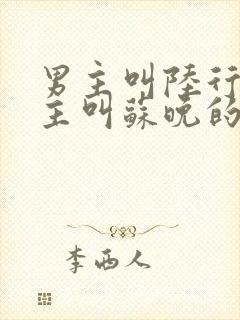 男主叫陆行舟女主叫苏晚的小说