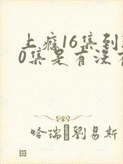 上瘾16集到20集是有没有啊