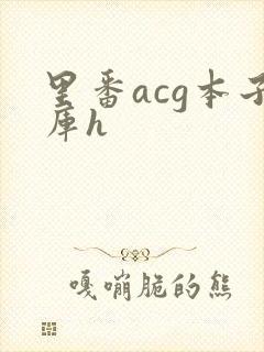 里番acg本子库h